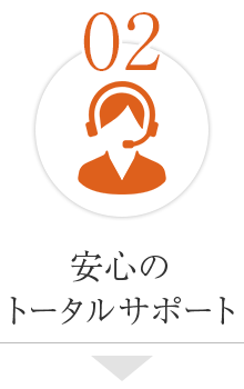 安心のトータルサポート
