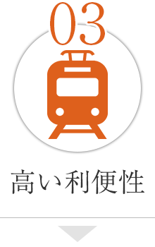 高い利便性